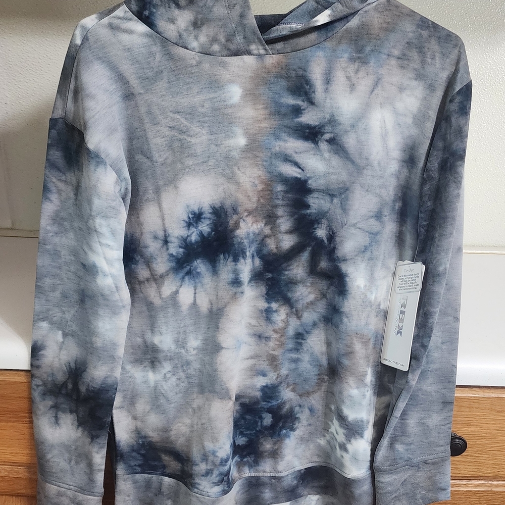 RBX Tie-Dye Sweatshirt - Navy and Gray
